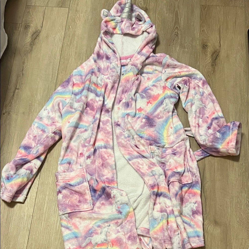 The Children's Place Pastel Rainbow Hooded Robe